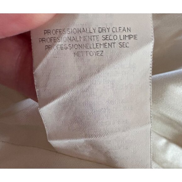 Vintage Y2K 2000s Bebe Off White Ivory Tailored Wool Blazer Size 6 - Picture 13 of 13